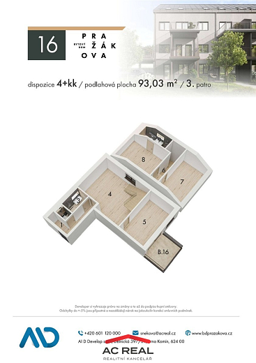 BD Pražákova půdorys