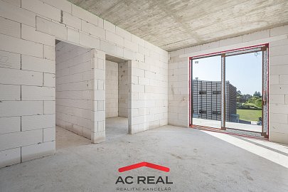 Probíhající stavba- apartmán výhled severní strana 